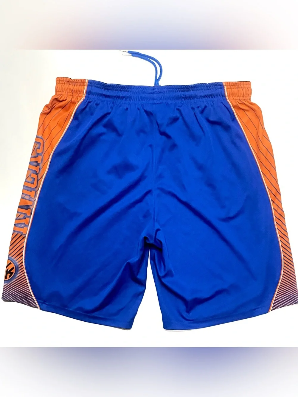 Vintage Adidas New York Knicks NBA Blue & Orange Swingman Basketball Shorts XL